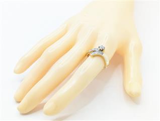 Lady's Diamond Fashion Ring 9 Diamonds .28 Carat T.W. 14K Yellow Gold 3.71g